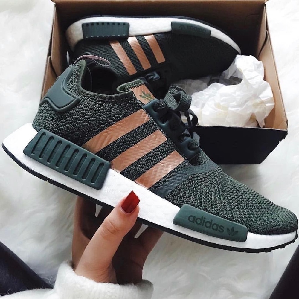 ADIDAS NMD |OLIVE AND ROSE GOLD